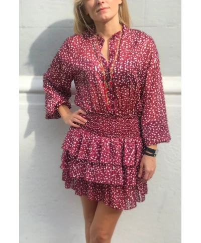 Vestito donna, corto - Manica lunga - Rosso