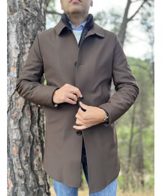 Trench uomo invernale marrone - Livigno