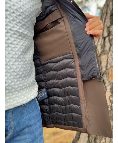 Trench uomo invernale marrone - Livigno - Trench e cappotti uomo online - Gogolfun.it
