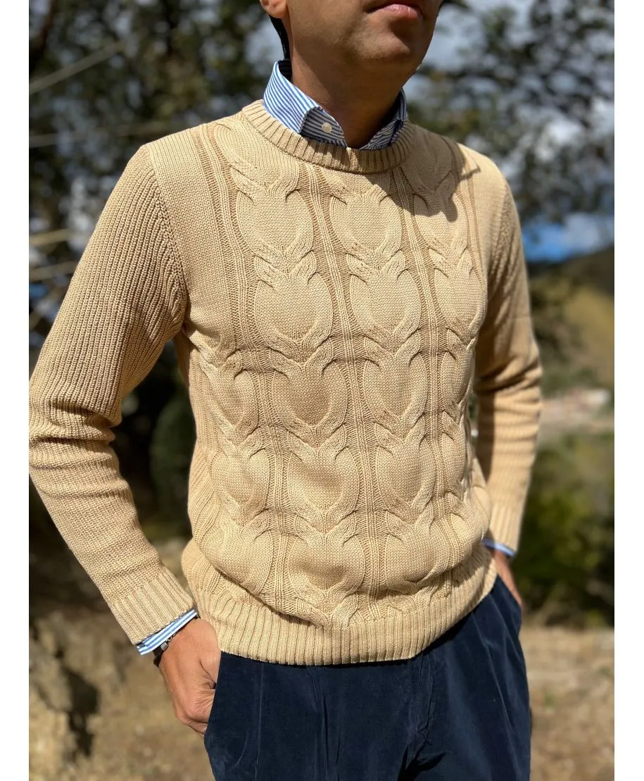 Maglione uomo a treccia - Lucas - Maglioni invernali - Gogolfun.it