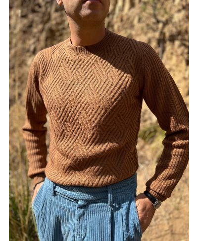 Maglione uomo marrone - Cris - Abbigliamento uomo online - Gogolfun.it