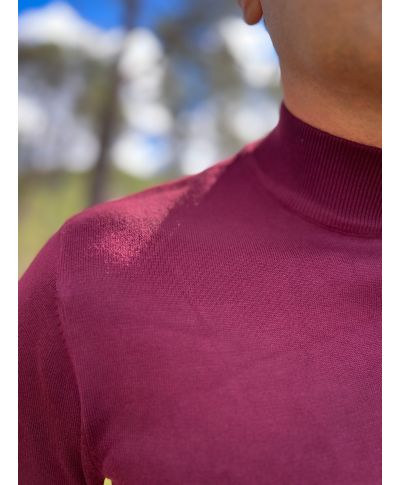 Lupetto bordeaux - Key Jey - Maglioni uomo, cardigan, dolcevita - Gogolfun.it