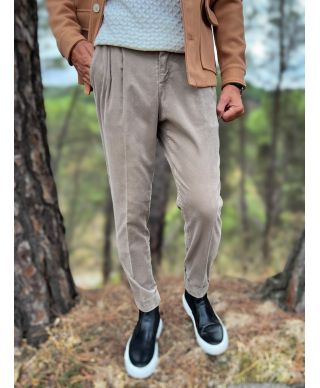 Pantaloni uomo in velluto liscio - Paul Miranda - Abbigliamento uomo online - Gogolfun.it