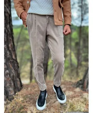 Pantaloni uomo in velluto liscio - Paul Miranda - Abbigliamento uomo online - Gogolfun.it