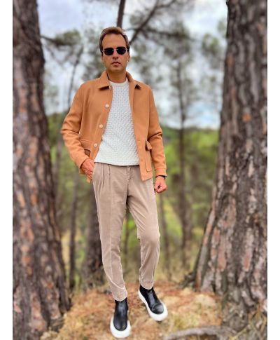 Pantaloni uomo in velluto liscio - Paul Miranda - Abbigliamento uomo online - Gogolfun.it