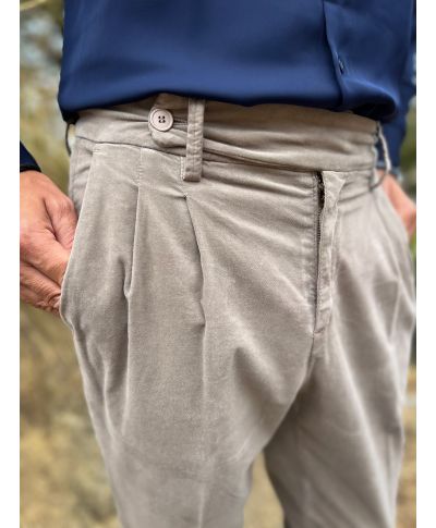 Pantaloni uomo in velluto liscio - Paul Miranda - Abbigliamento uomo online - Gogolfun.it