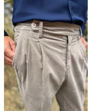 Pantaloni uomo in velluto liscio - Paul Miranda