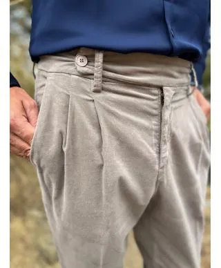 Pantaloni uomo in velluto liscio - Paul Miranda