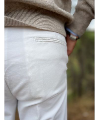 Pantaloni uomo panna in velluto liscio - PAUL MIRANDA - Gogolfun.it