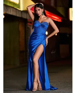 Abito da cerimonia blu royal - Lia