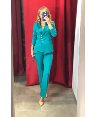 Tailleur donna, verde tiffany
