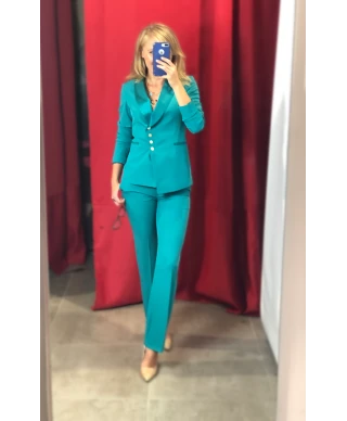 Tailleur donna, verde tiffany