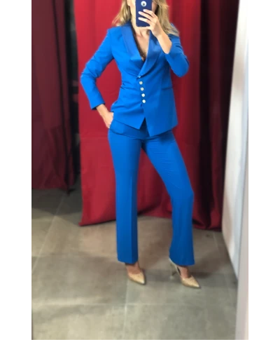 Tailleur donna, blu cobalto