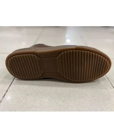 Sneakers alta in vera pelle, marrone - Scarpe uomo online - Gogolfun.it