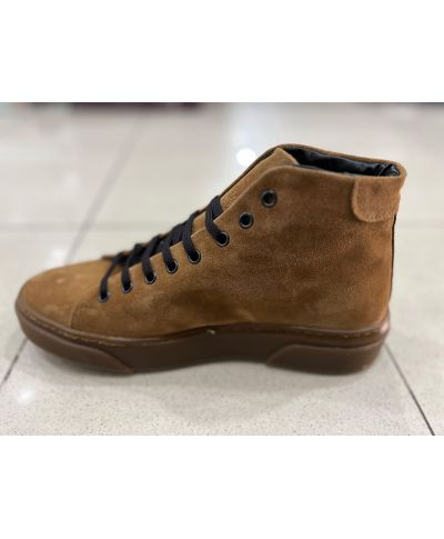 Sneaker alta in camoscio - Vera pelle - Gogolfun.it