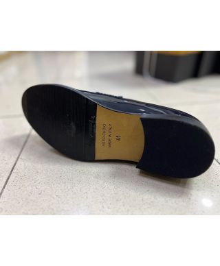 Mocassini blu da cerimonia - Pelle - Scarpe uomo online - Gogolfun.it