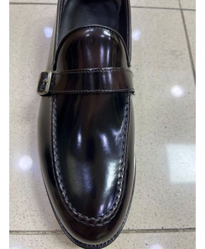 Mocassini con fibbia, castagno - Henrik - Scarpe uomo online - Goglfun.it