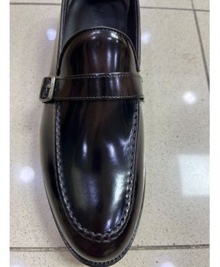 Mocassini con fibbia, castagno - Henrik - Scarpe uomo online - Goglfun.it