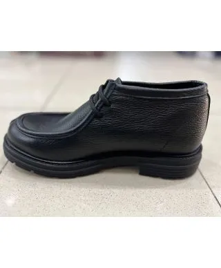 Scarpa ingegnere alta in pelle- Felice