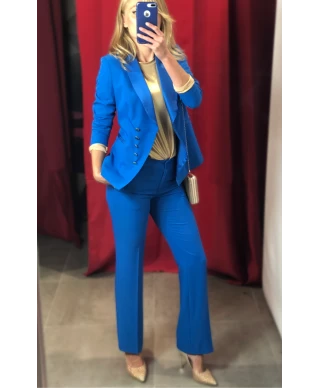 Tailleur donna, blu cobalto