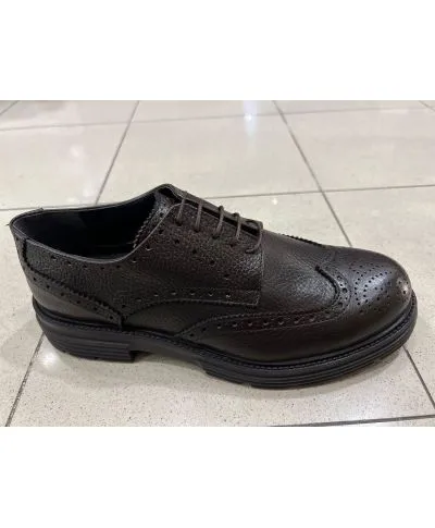 Scarpe francesine marroni in pelle - Reims - Scarpe uomo online - Gogolfun.it