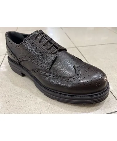 Scarpe francesine marroni in pelle - Reims - Scarpe uomo online - Gogolfun.it