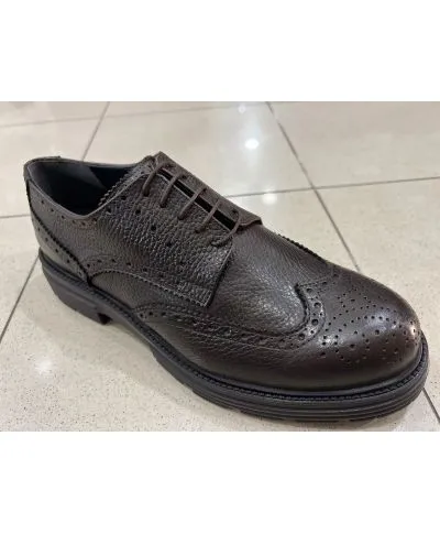 Scarpe francesine marroni in pelle - Reims - Scarpe uomo online - Gogolfun.it