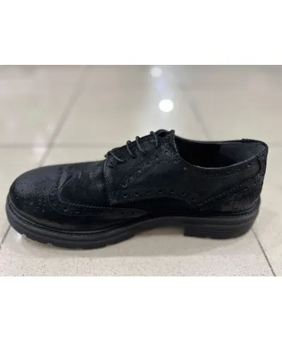 Francesina nera in camoscio - Reims - Scarpe uomo online Gogolfun.it
