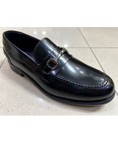 Mocassino nero, Gioiello - Made in Italy