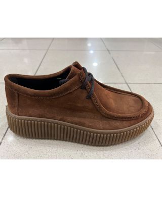 Scarpa allacciata in camoscio - Panzer - Scarpe uomo online - Gogolfun.it