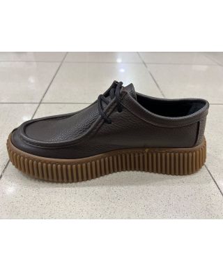 Stringata uomo marrone, bottolata - Panzer