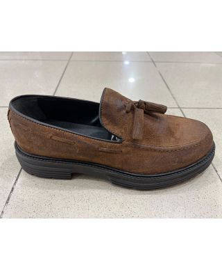 Mocassino scamosciato, Mauro - Vera pelle