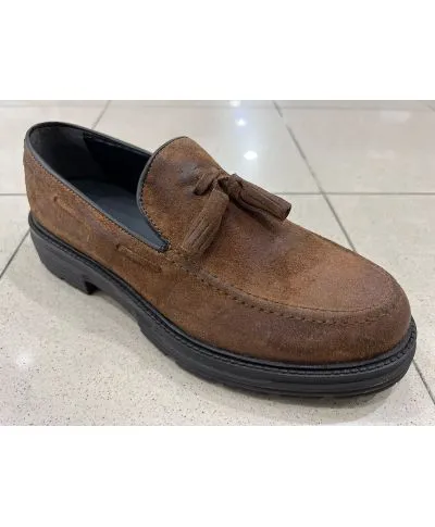 Mocassino scamosciato, Mauro - Vera pelle