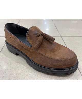 Mocassino scamosciato, Mauro - Vera pelle