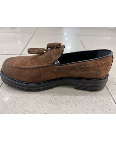 Mocassino scamosciato, Mauro - Vera pelle