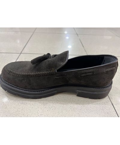 Mocassino scamosciato, Mauro - Vera pelle