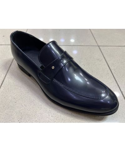 Mocassino blu, Favoloso - Spazzolato