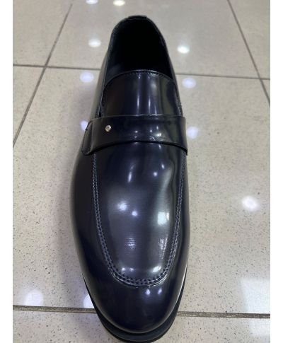 Mocassino blu, Favoloso - Spazzolato