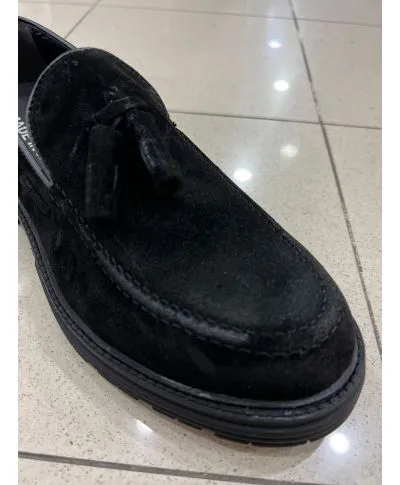 Mocassini neri, scamosciati - Mauro
