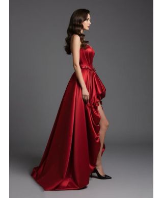 Abito da cerimonia rosso rubino - Fantastica