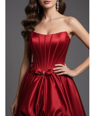 Abito da cerimonia rosso rubino - Fantastica