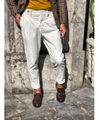Pantaloni bianchi, chino - Paul Miranda