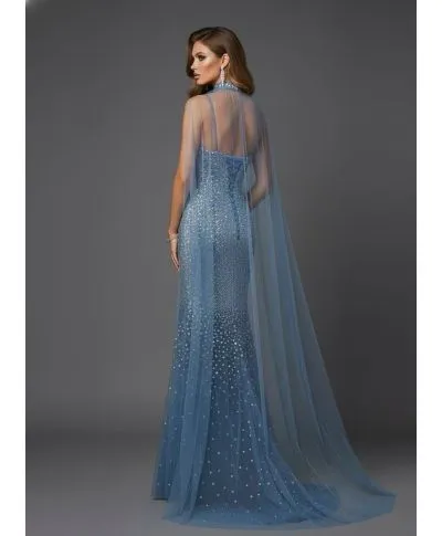 Abito da cerimonia a sirena con Swarovski - Merlin Bis