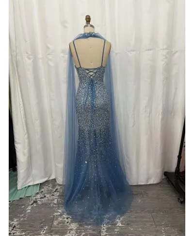 Abito da cerimonia a sirena con Swarovski - Merlin Bis