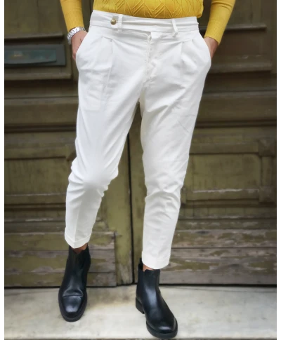 Pantaloni bianchi, chino - Paul Miranda