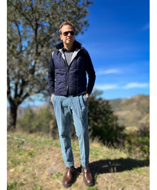 GIlet uomo blu - Smanicato elegante sportivo - Paul Miranda