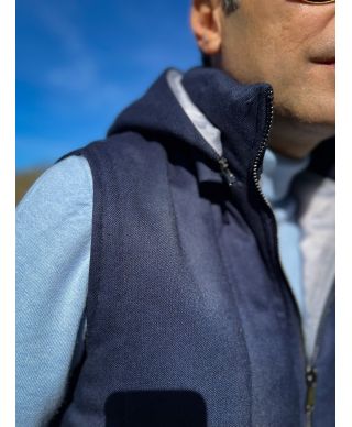 GIlet uomo blu - Smanicato elegante sportivo - Paul Miranda