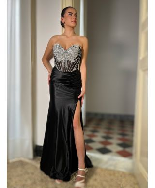 Vestito da cerimonia con corpetto gioiello - Nizza - Vestiti da diciottesimo - Gogolfun.it