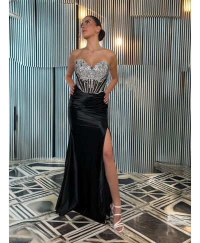 Vestito da cerimonia con corpetto gioiello - Nizza - Vestiti da diciottesimo - Gogolfun.it