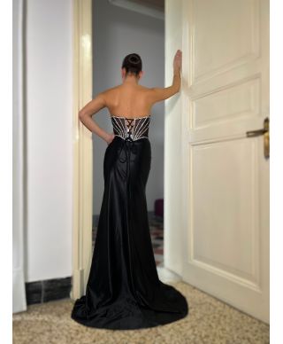 Vestito da cerimonia con corpetto gioiello - Nizza